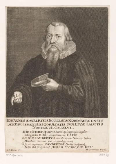 Portret van Johann I Saubert