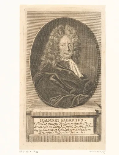 Portret van Johann IV Fabricius