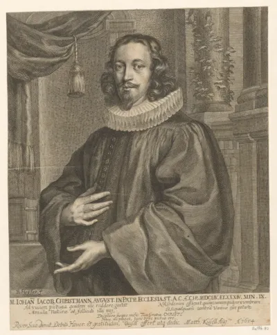 Portret van Johann Jacob Christmann