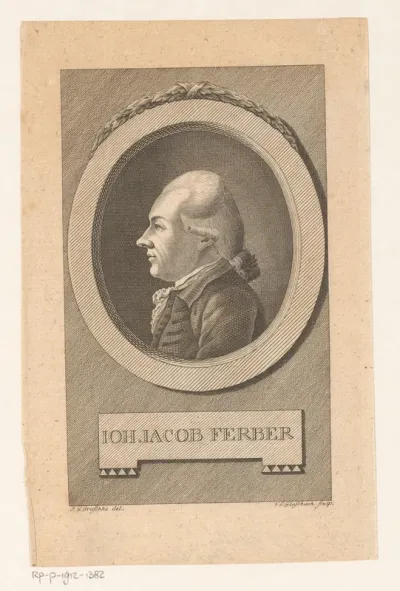 Portret van Johann Jacob Ferber