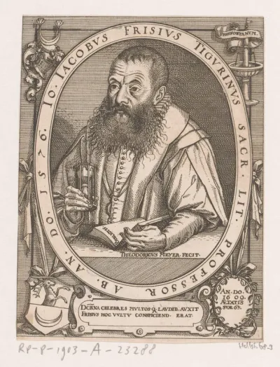 Portret van Johann Jacob Fries