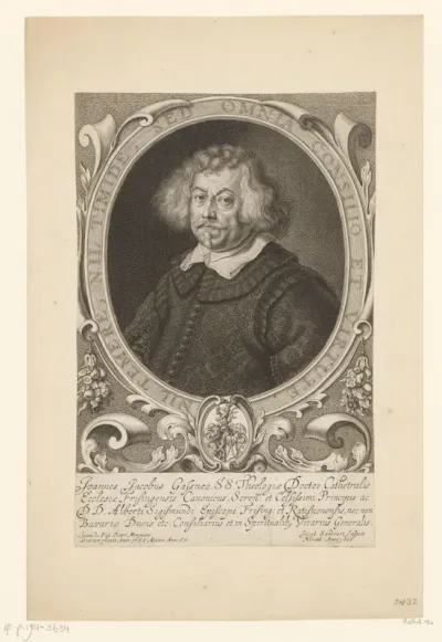 Portret van Johann Jacob Gassner
