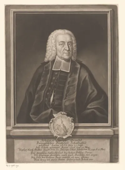 Portret van Johann Jacob Gembs