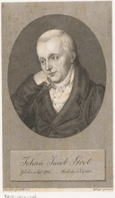 Portret van Johann Jacob Grob