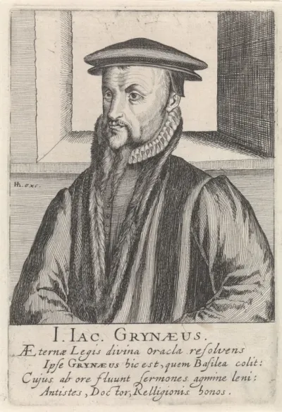 Portret van Johann-Jacob Grynaeus
