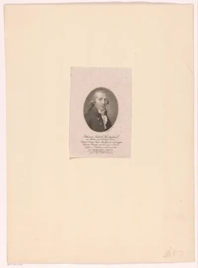 Portret van Johann Jacob Hartenkeil