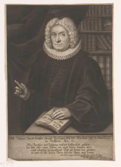 Portret van Johann Jacob Hässler