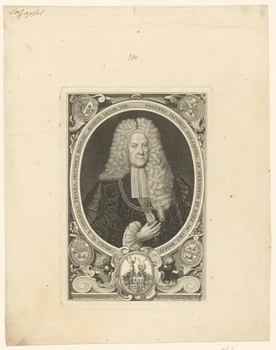 Portret van Johann Jacob Holzapfel von Herxheim