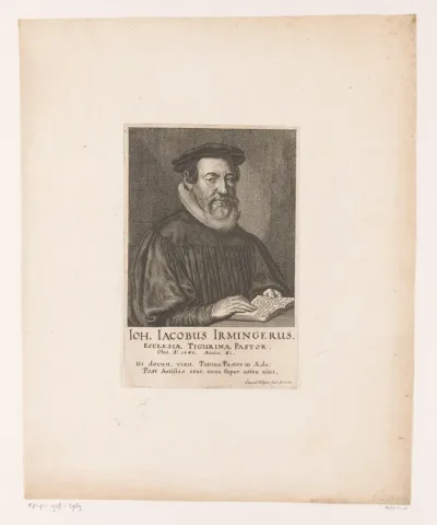 Portret van Johann Jacob Irminger