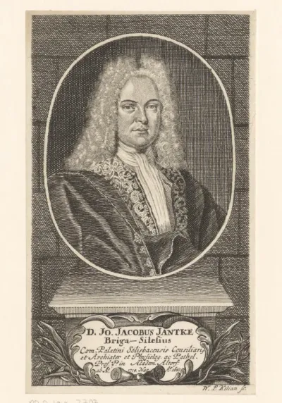 Portret van Johann Jacob Jantke