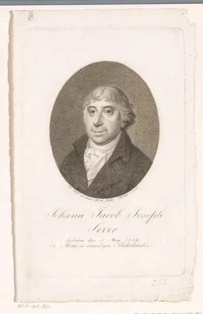 Portret van Johann Jacob Joseph Serre