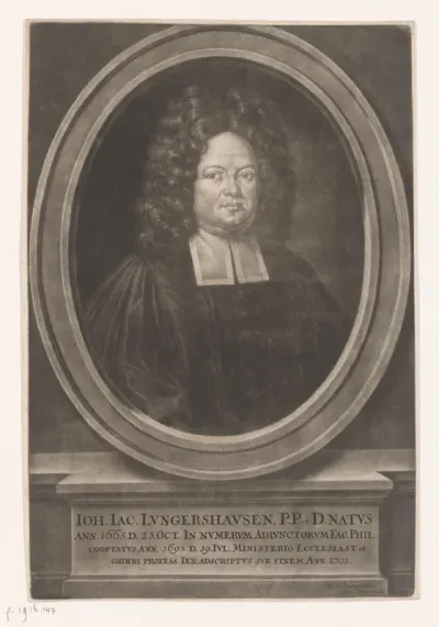 Portret van Johann Jacob Lungerhausen