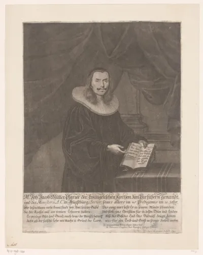 Portret van Johann Jacob Müller