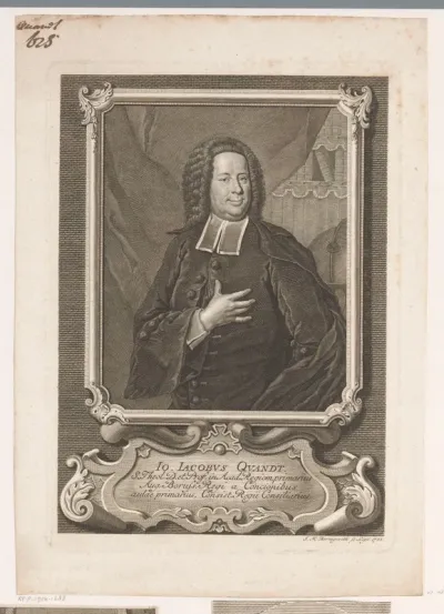 Portret van Johann Jacob Quandt