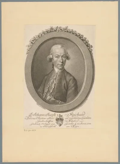 Portret van Johann Jacob Reichard