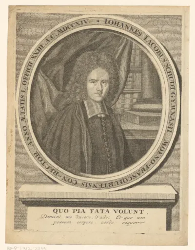 Portret van Johann Jacob Schudt