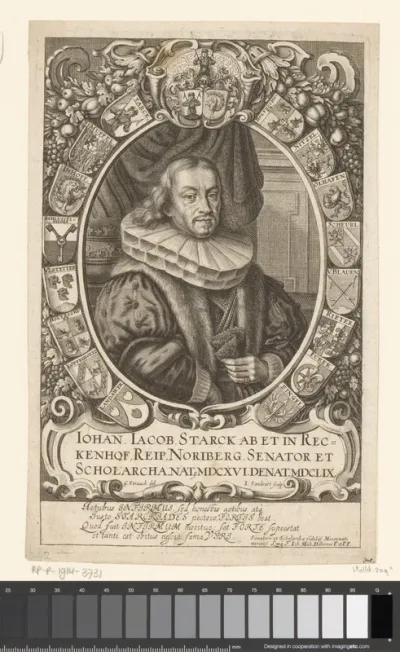 Portret van Johann Jacob Starck von Reckenhof