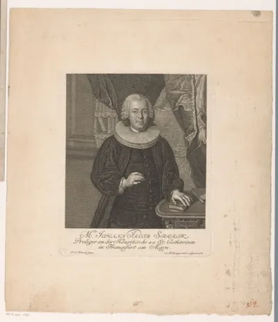 Portret van Johann Jacob Starck