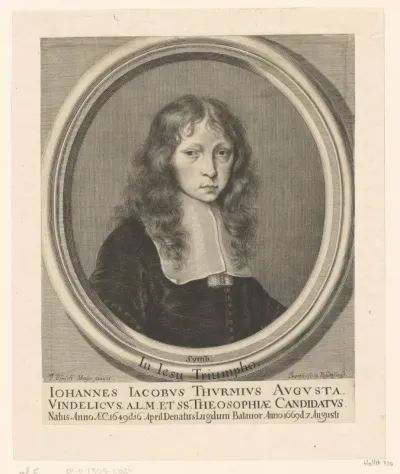 Portret van Johann Jacob Thurm