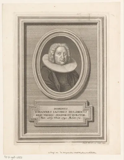 Portret van Johann Jacob Ulrich