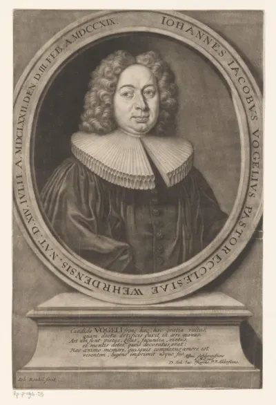 Portret van Johann Jacob Vogel