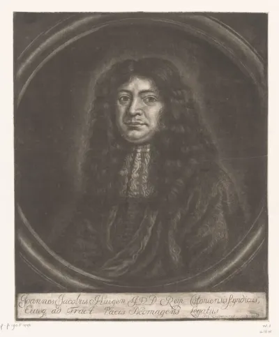 Portret van Johann Jacob von Huygen