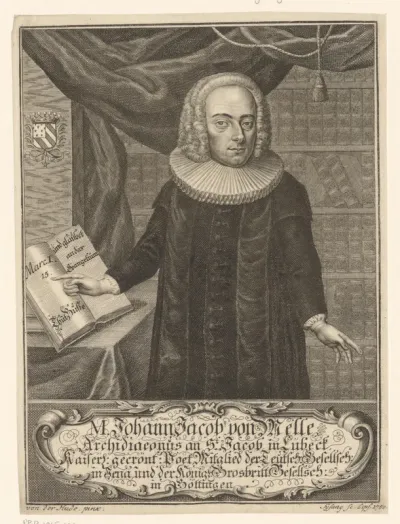 Portret van Johann Jacob von Melle