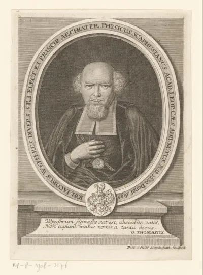 Portret van Johann Jacob Wepfer