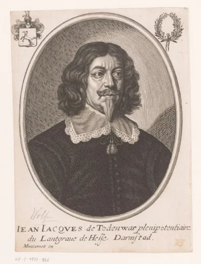 Portret van Johann Jacob Wolf