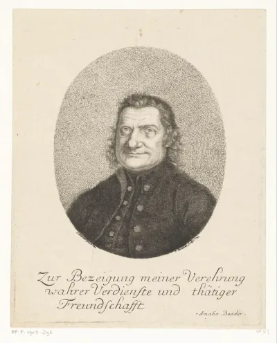 Portret van Johann Jakob Dorner