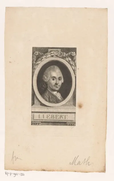 Portret van Johann Jakob Ebert