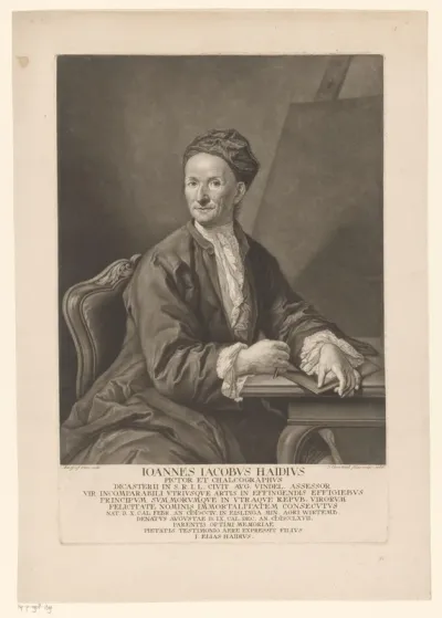 Portret van Johann Jakob Haid