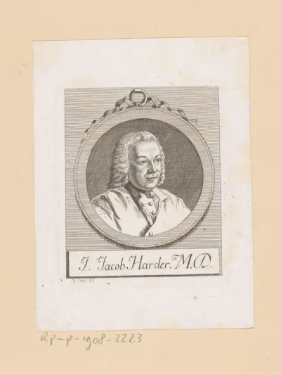 Portret van Johann Jakob Harder