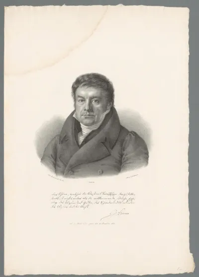 Portret van Johann Jakob Horner