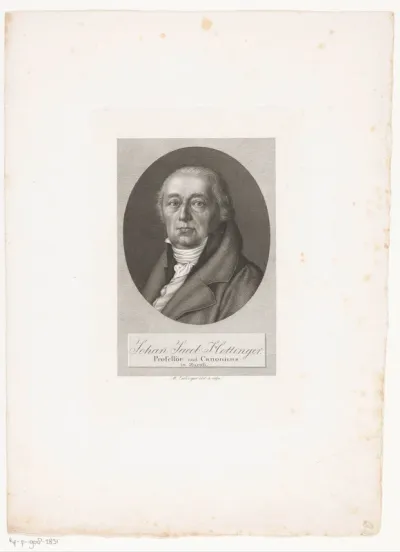 Portret van Johann Jakob Hottinger