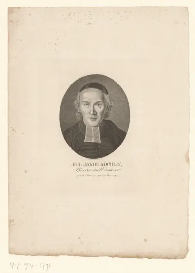 Portret van Johann Jakob Köchlin