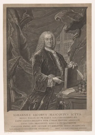 Portret van Johann Jakob Mascov