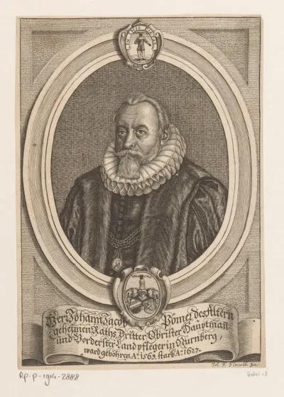 Portret van Johann Jakob Pömer