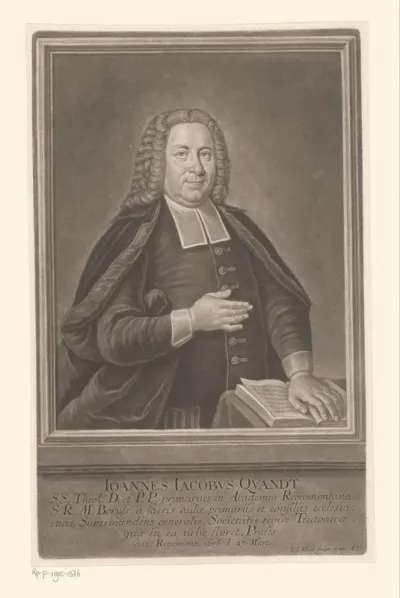 Portret van Johann Jakob Quandt