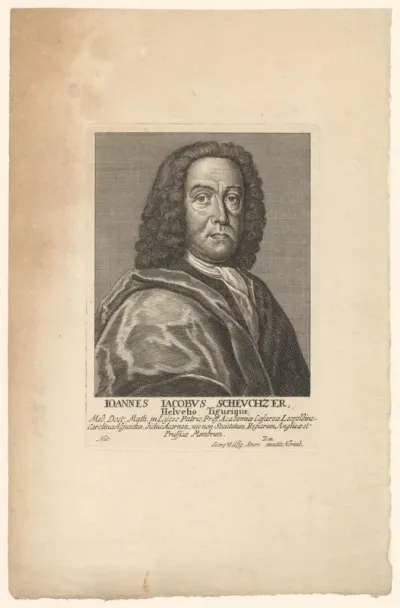 Portret van Johann Jakob Scheuchzer