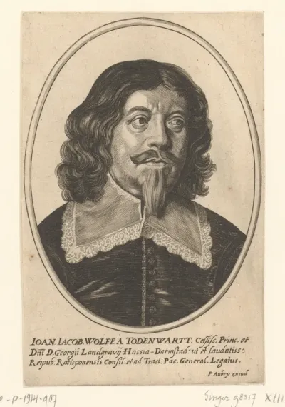 Portret van Johann Jakob Wolff von Todenwarth