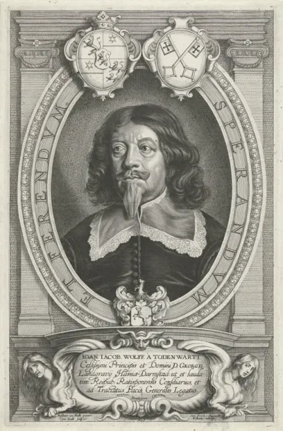 Portret van Johann Jakob Wolff von Todenwarth