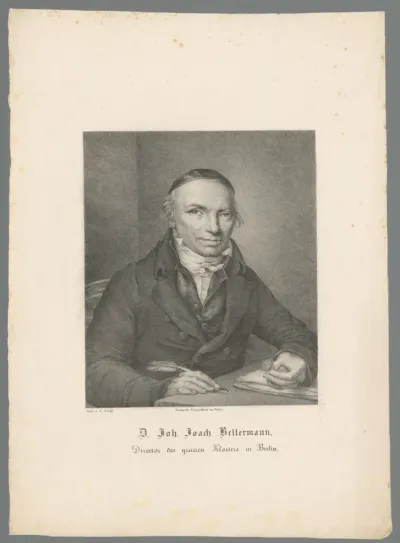 Portret van Johann Joachim Bellermann