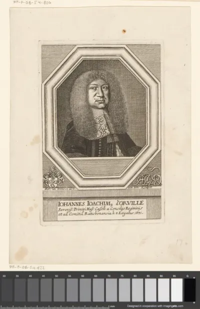 Portret van Johann Joachim d'Orville