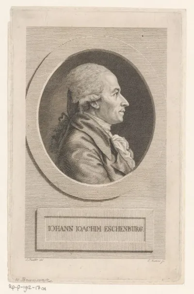 Portret van Johann Joachim Eschenburg