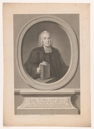 Portret van Johann Joachim Gottlob Am Ende