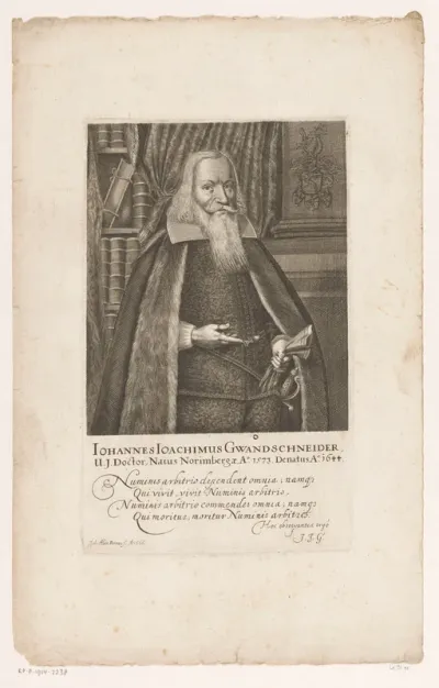 Portret van Johann Joachim I Gwandschneider