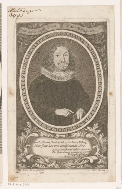 Portret van Johann Joachim Mühlberger