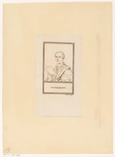 Portret van Johann Joachim Winckelmann