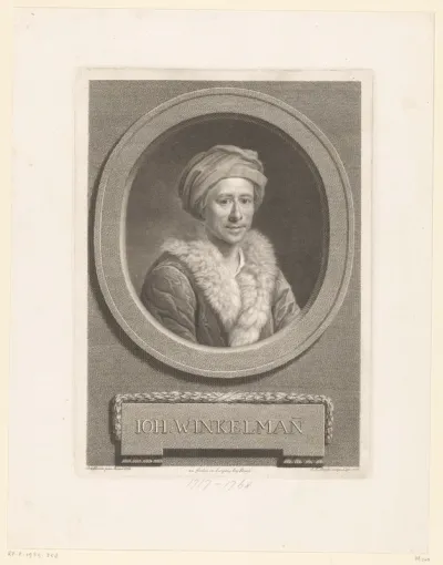 Portret van Johann Joachim Winckelmann
